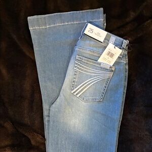 7 For All Mankind Sky Blue Straight Leg Jeans